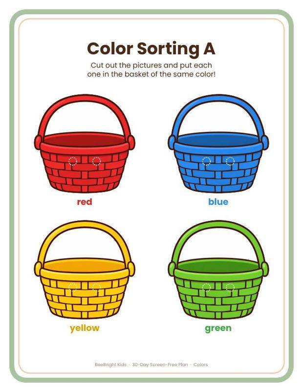 Color Sorting page
