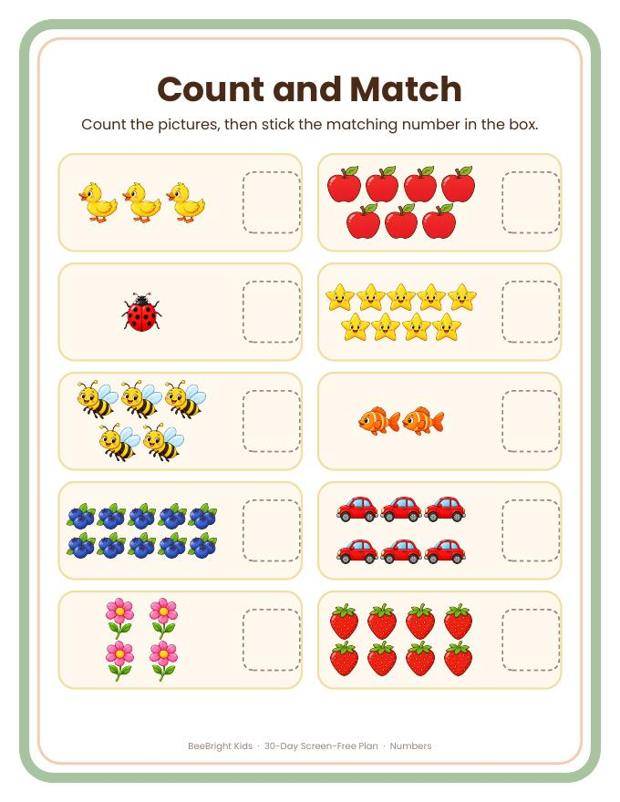 Count and Match page