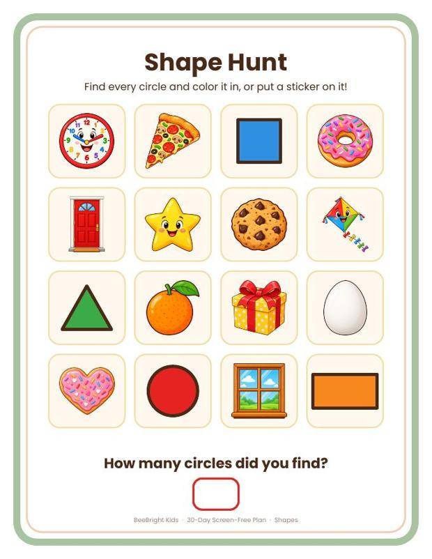 Shape Hunt page