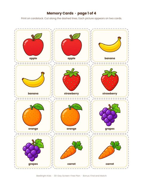 Find and Match memory cards