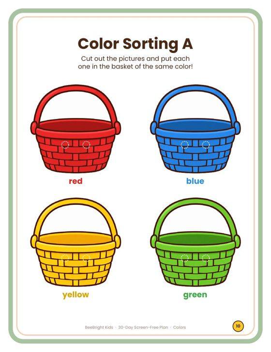 Color Sorting page