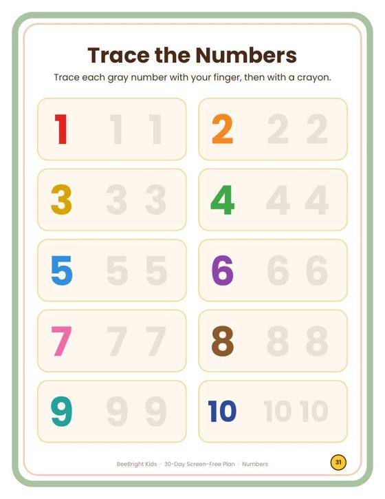 My Numbers page
