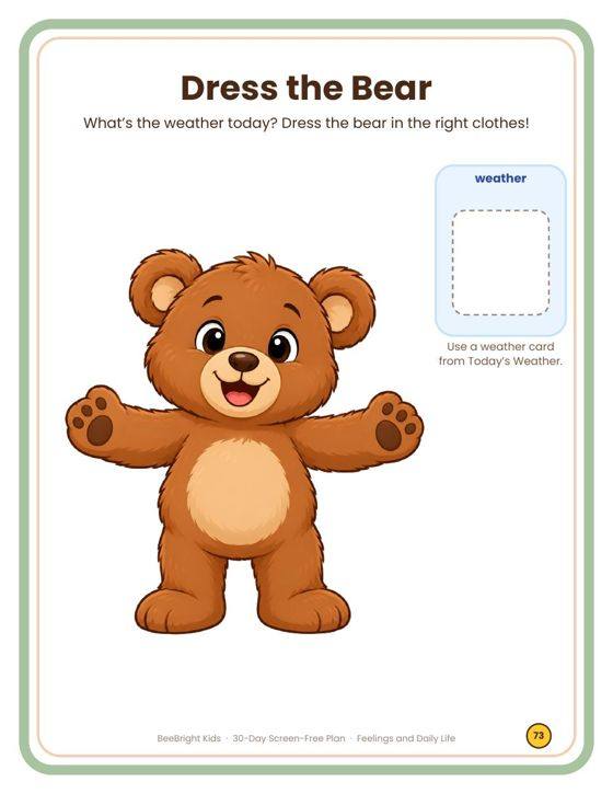Dress the Bear page