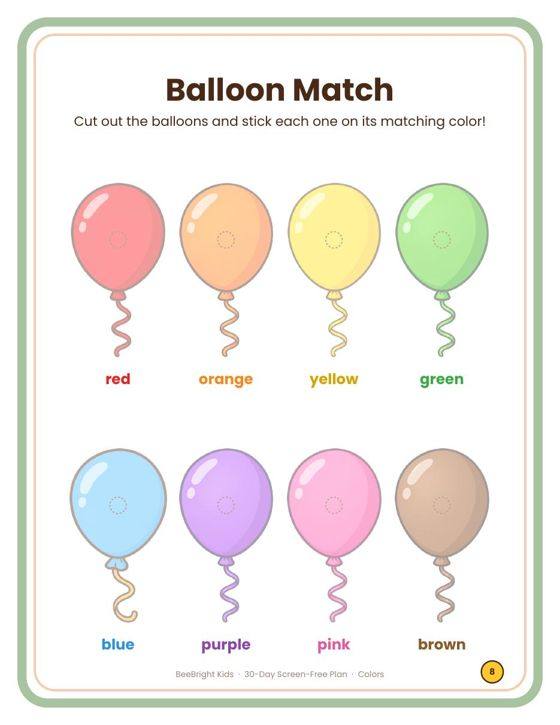 Balloon Match page