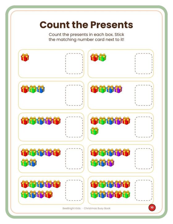 Count the Presents page