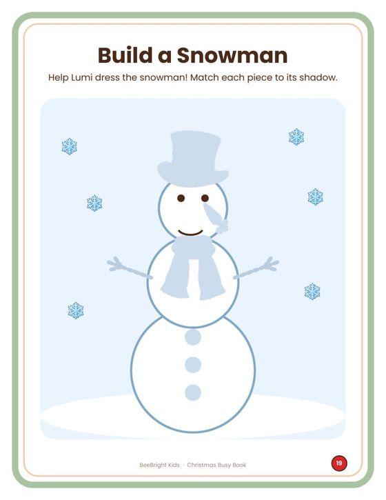 Build a Snowman page