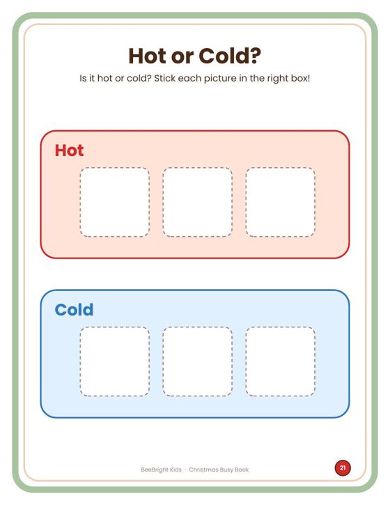 Hot or Cold? page