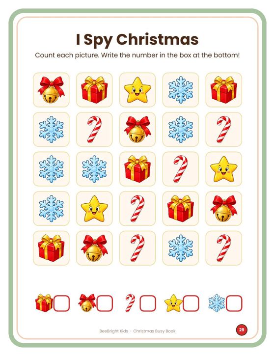 I Spy Christmas page