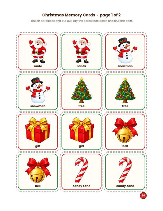 Memory Cards page